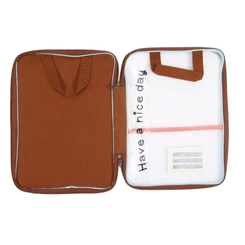 Dopamine File Storage Bag Large Capacity Transparent Study Pouch Stationery