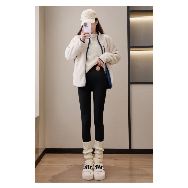Women S Fleece Lined High Waist Thermal Leggings Winter Warm Pants