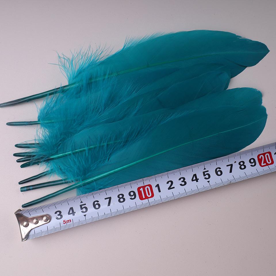 100Pcs Colored Goose Feathers for Decorating Christmas Crafts Dress Jewelry Fringe Accessories 6-8 inch 15-20CM