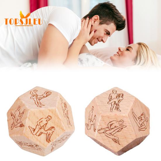 Date-Night-Würfel – Peppen Sie Ihr Liebesleben mit 18 aufregenden Yoga-Posen auf, vielseitige Yoga-Requisiten aus Holz, Jubiläumsgeschenk