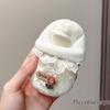 Winter Style Baby Girl Shoes: Soft, Velvet-Lined, Non-Slip Cotton Shoes for Newborns (0-6 Months)
