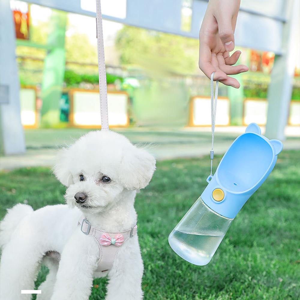 350ml Portable Travel Dog Water Bottle for Small Medium Dogs Outdoor Walking Puppy Water Dispenser Cats Feeder Bowl Pet Supplies