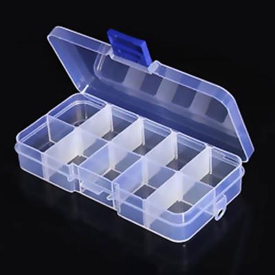 Boîte d'assortiment de composants électroniques transparents à 10 ceintures, boîte de rangement de perles