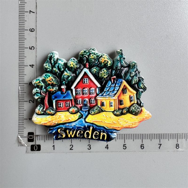 Magneți de frigider Norvegia Finlanda Suedia Islanda Tromso Murmansk Insulele Feroe Suveniruri turistice Autocolante pentru frigider