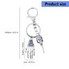 Stylish Bird Head Keychain Skull Claw Key Chain Creative Souvenir for Women Men Easily Attaching to Keys Backpacks