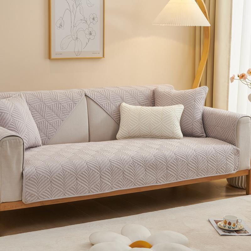 Four Seasons Cotton Sofa Cushion Non-slip Cotton Fabric Simple Modern Universal Cover Cover Towel Summer New Summer
