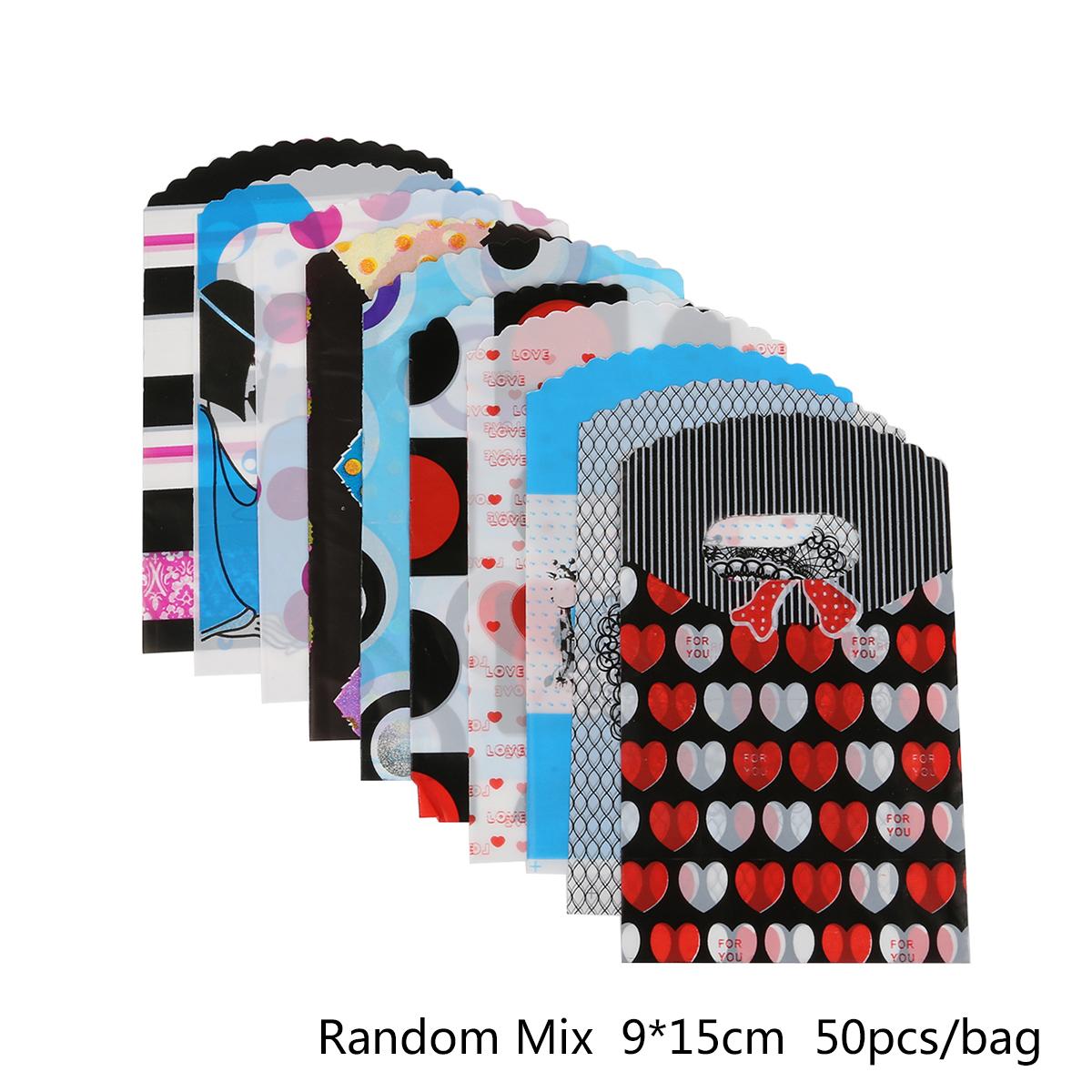 

Cartoon Pattern Self Adhesive Sealed Opp Plastic Pouch Sachet Gift Bag 9x15cm 50pcs