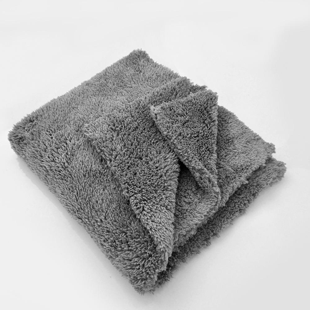 

Thickened Coral Fleece Car Wash Towel with Ultrasonic Heat-Cut 40x40 cm серый