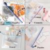 16pcs Clear Mesh Zipper Storage Bags- School, Travel, Home Organization, Zipper Pouch Bags, School Supplies, Travel Essentials