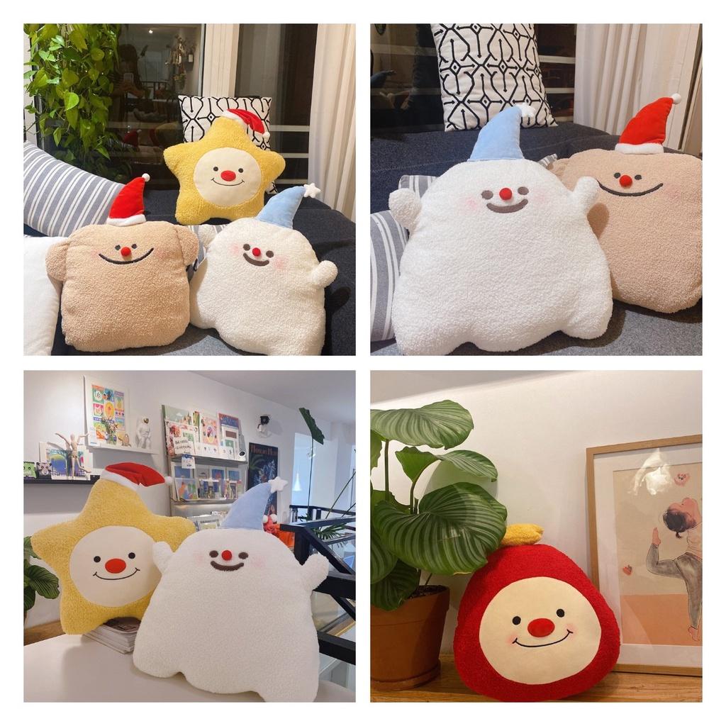 Cartoon Christmas Plush Toy Star Pillow Little Ghost Cushion