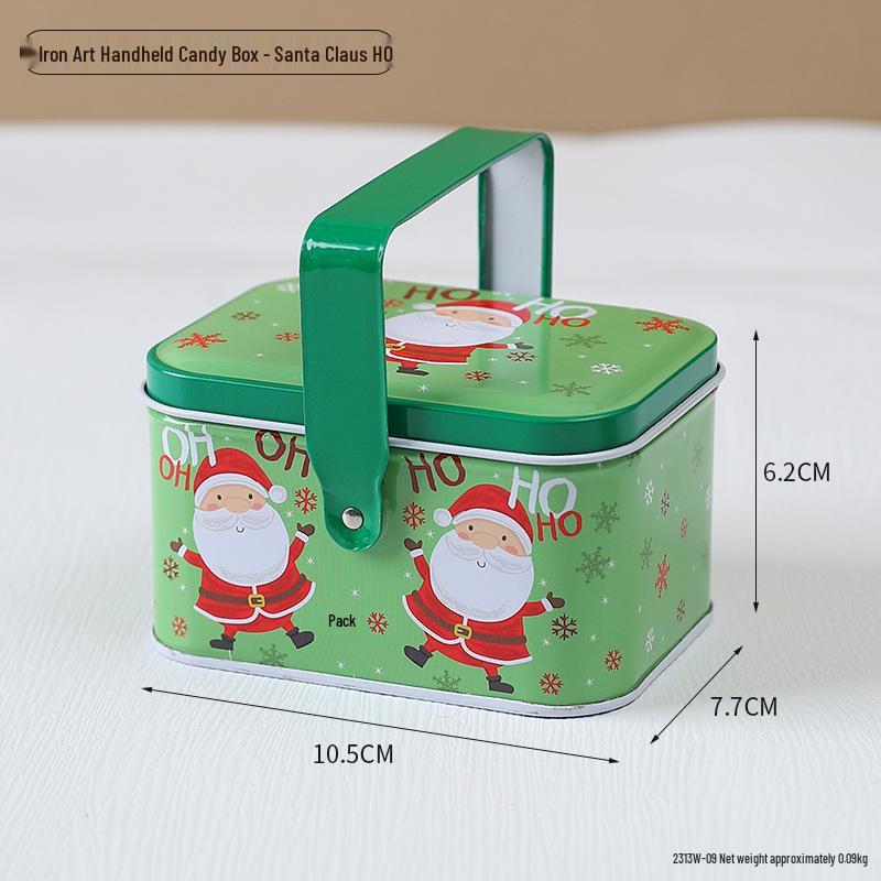 Creative Christmas Tin Bucket for Candy, Biscuits & Snacks - Ideal Gift Packaging