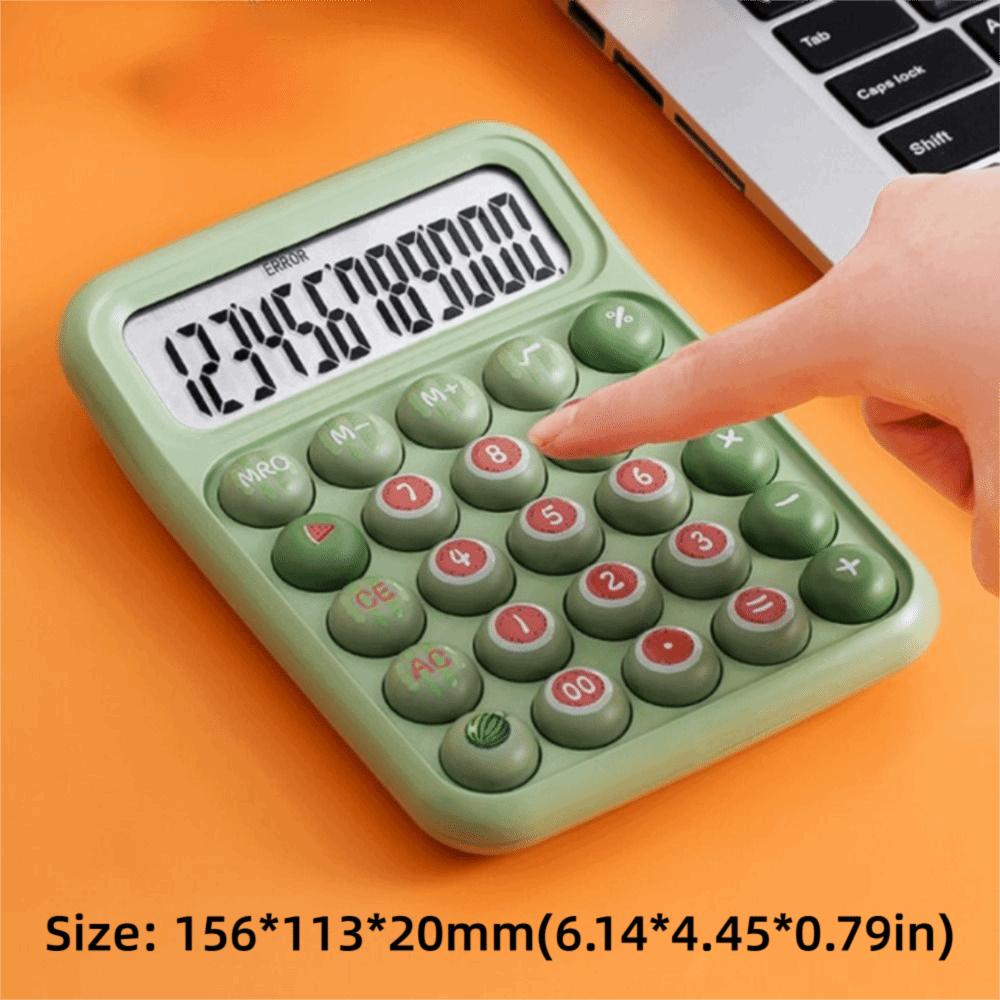 Cartoon Mechanical Button Calculator Electronic Calculators Accounting Office Student