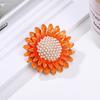 Yellow classic sunflower brooch, sunflower chest flower, floral brooch, women's versatile suit clothing brooch