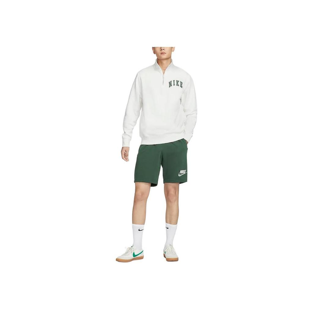 Nike Club Letter Logo Fashion Comfortable Soft Fleece Sweatshirt Men Sweatshirt White FZ0874133