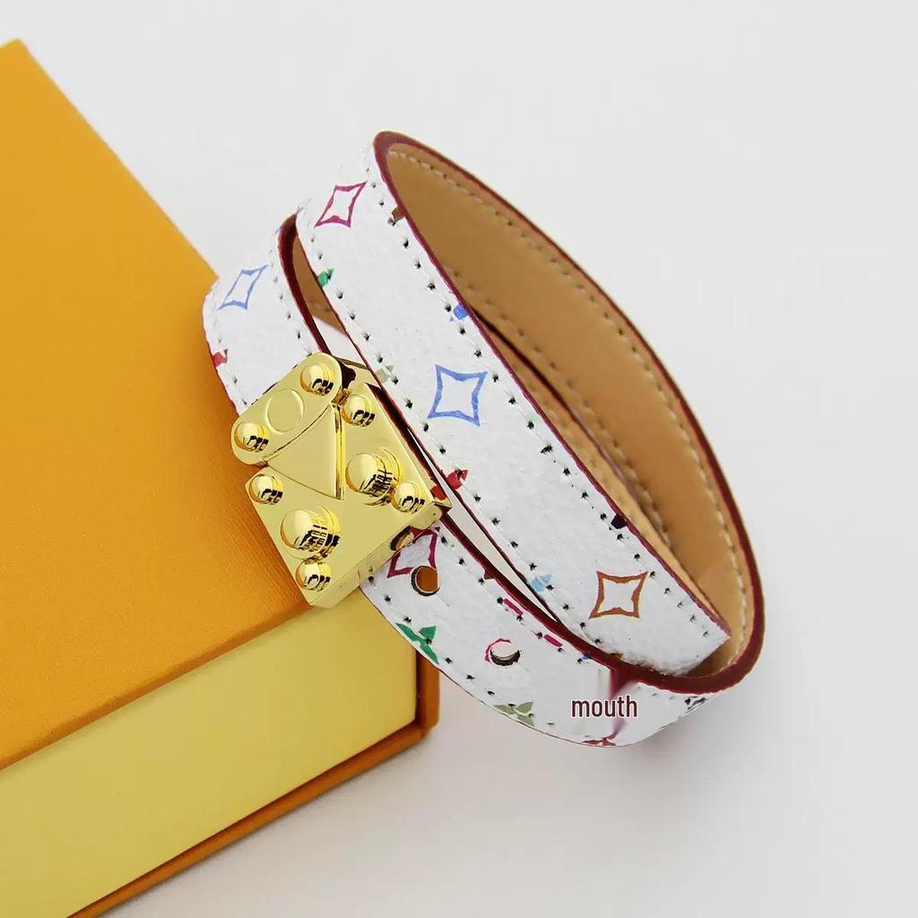 Donkey House Four-Leaf Clover Leather Men's Bracelet