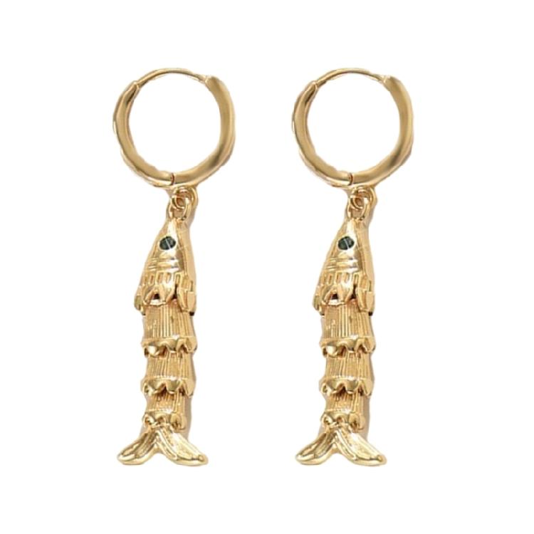 Exquisite Fish Earrings Sturdy Ear Rings Featuring Allergy Resistant Materials Suitable for Extended Wear At Gatherings