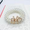 Mei Women's Pearl Waist Chain - Perfect for Dresses, Summer Casual Style, Rhinestone Embellished, Elastic Waistband