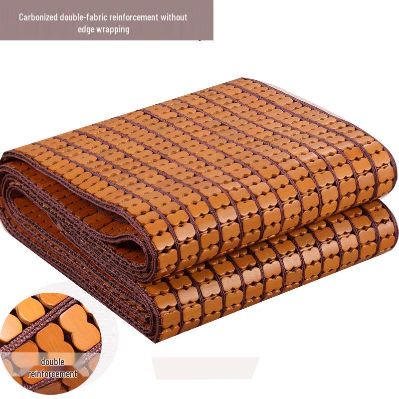 Foldable Cooling Bamboo Mahjong Mat – Summer Sleeping Mat for Single or Double Beds (1.5m or 1.8m) – Ideal for Dorms