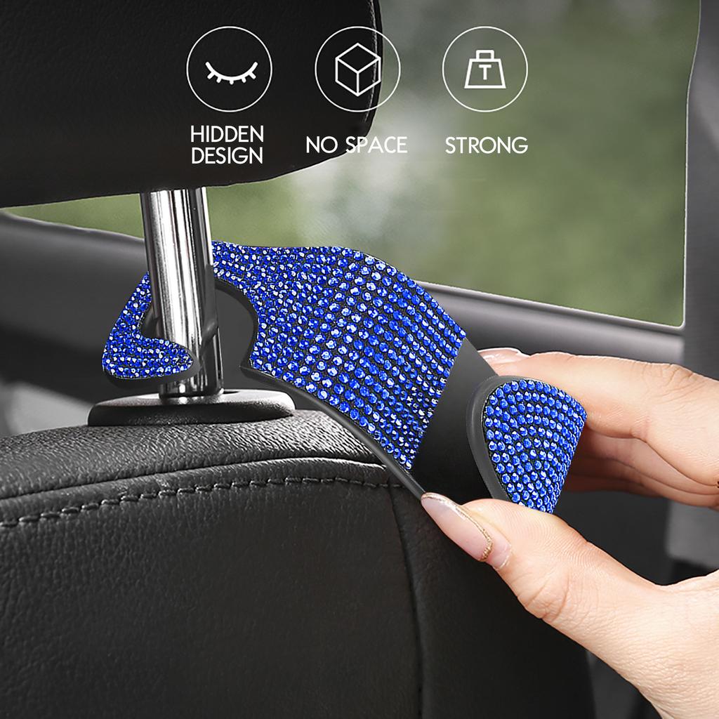 1PC Car Seat Headrest Hook for Auto Back Seat Organizer Hanger Storage Holder for Handbag Purse Bags Coats Universal