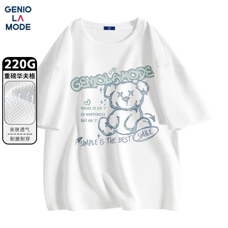 GENIOLAMODE Men s Waffle Knit Short Sleeve T-Shirt 3XL