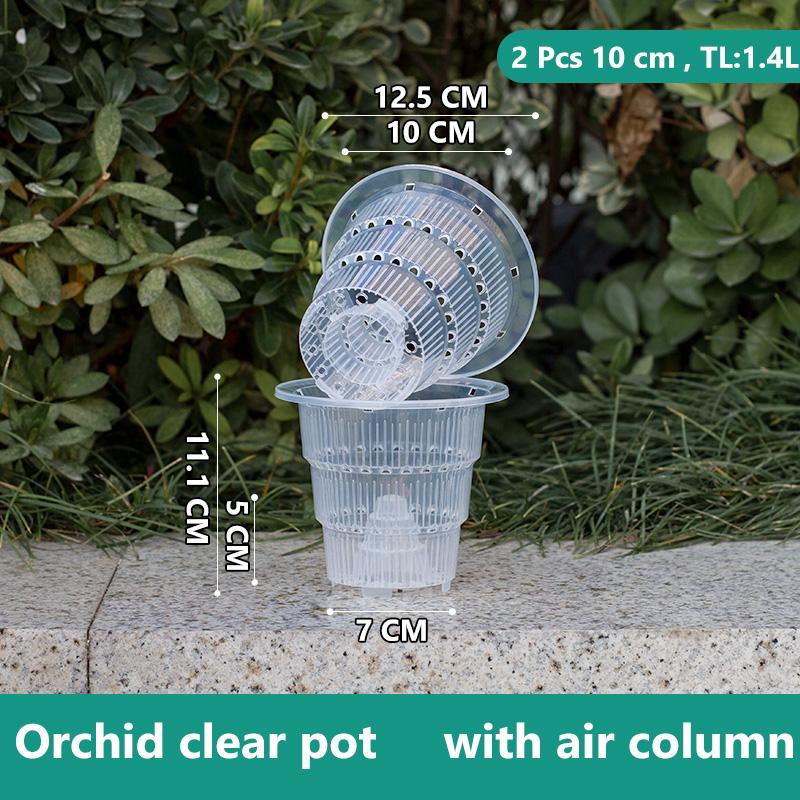 Meshpot Home Decoration Clear Orchid Pots with Holes Cattleya Dendrobium Orchid Plants Pot Cachepot In 10cm 12cm 15cm