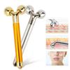 Zinc Alloy Y Shape Facial Massager Dual Roller Design Face Massage Instrument  Jaw Contour Care