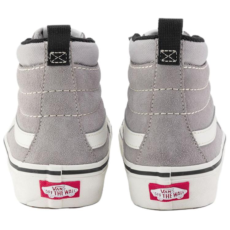 Vans Mte Sk8-Hi Isolato Moda Outdoor Confortevole Scarpe da Skate Alte Sneakers Unisex Grigio Bianco VN000EB4KAQ