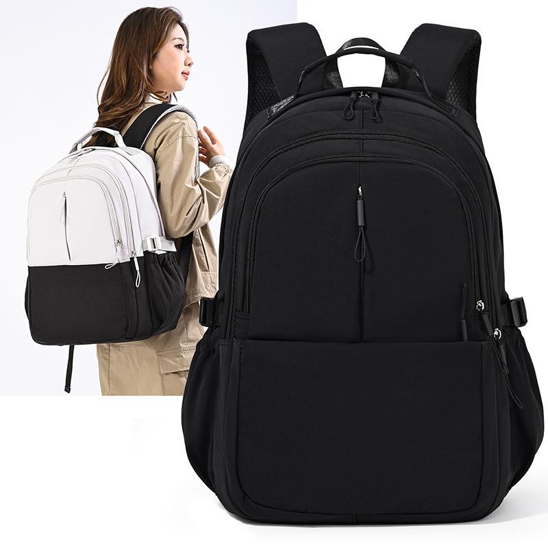Schoolbag Backpack Fashion Large Capacity Junior and Senior High School Girls School Bag Outdoor Sports Travel Bag Computer Bag Casual and Simple