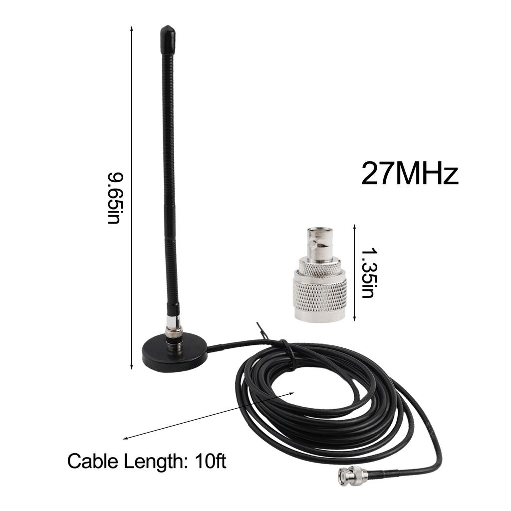 Coaxial Cable Antenna Extension Pole Chassis High Quality RG58 BNC Soft Magnetic Connect To Radio Extension Cable High Gain