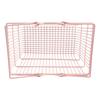 1PCS Iron Mini Pink Basket For Girl Storage Iron Basket Desktop Finishing For Jewelry Cosmetics Parts For Home Company Outdoor