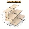 Portable Wooden Vertical Display Stands for Craft Farmers Market Cupcakes Cakes Candy Retail Counter Stands