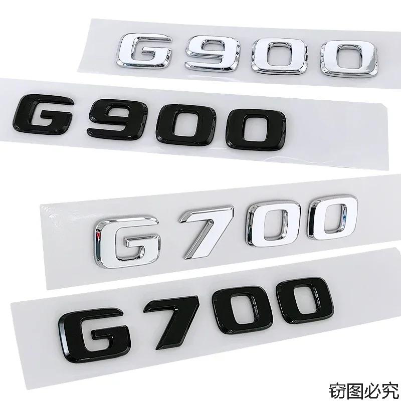 CWDRF1 ABS Letter Emblem Car Sticker Auto Body Rear Trunk Tail Decal Badge for Mercedes Benz G700 G800 G900 900 800 700