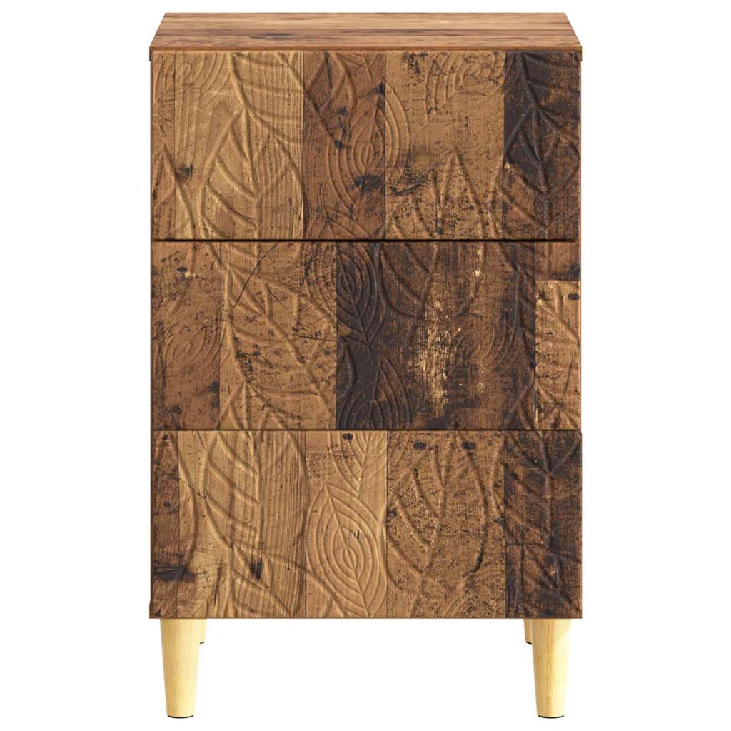 Nightstand Reclaimed Wood Style 43 x 39.5 x 66.5 cm Engineered Wood