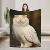 Meowl Cat Owl Plush Toy Animal_1 Blanket Super Soft Quality Winter Blanket Airplane Travel Sofa Bed Novelty Quilt