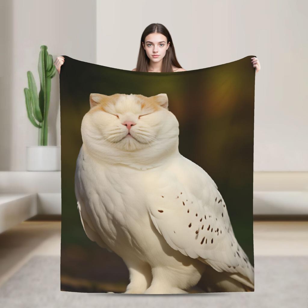 Meowl Cat Owl Plush Toy Animal_1 Blanket Super Soft Quality Winter Blanket Airplane Travel Sofa Bed Novelty Quilt