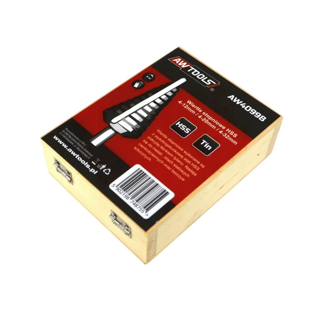 AW Tools HSS Step Drill Bit (Pack of 3)