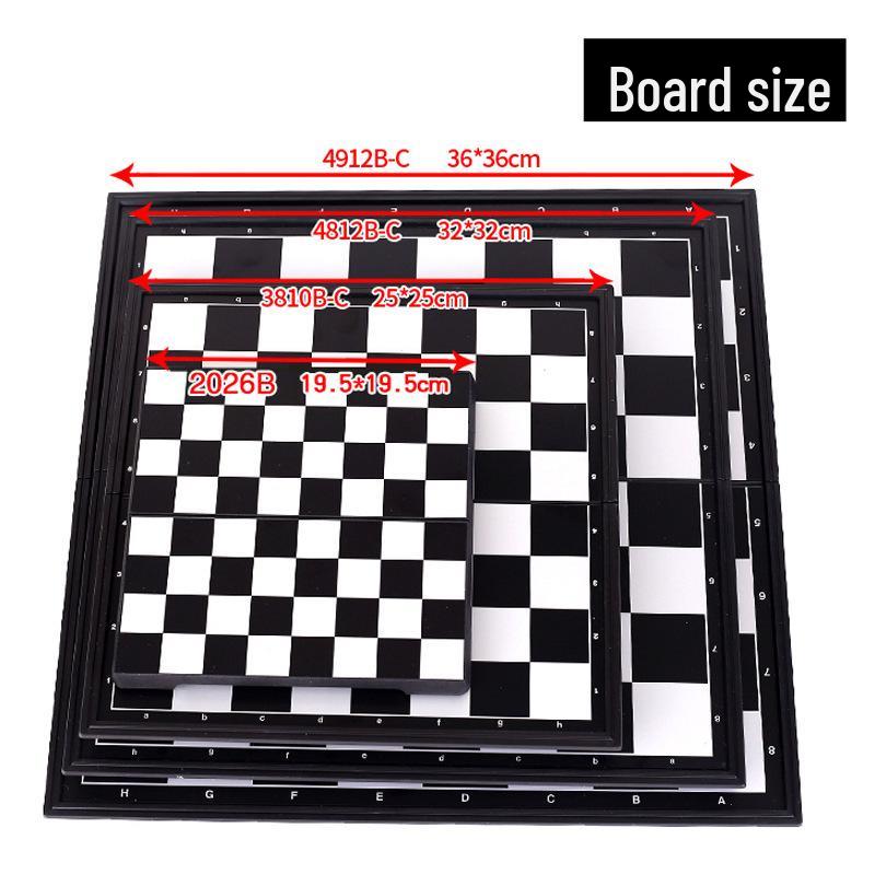 UB Magnetic Chess Set - Folding Chessboard for Beginners (Large & Medium Sizes)