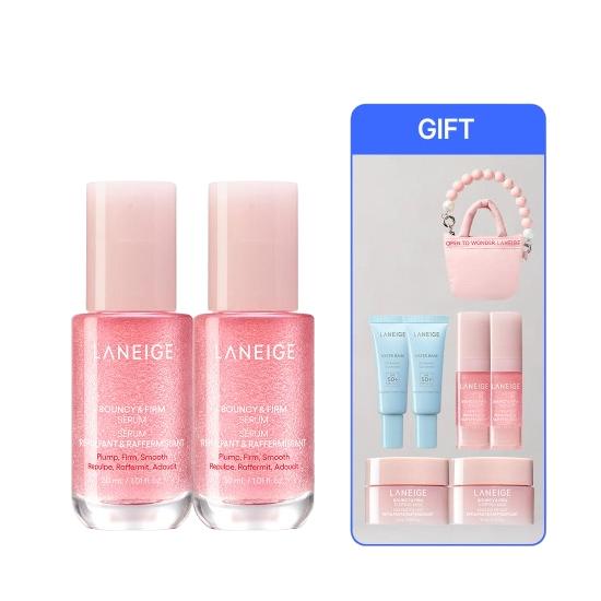 LANEIGE New Bouncy & Firm Serum Anti-Aging & Elasticity Face Serum 30mL x2