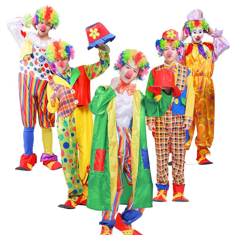 Halloween Adult Clown Costumes for Men & Women - Circus & Festival Performance Outfits