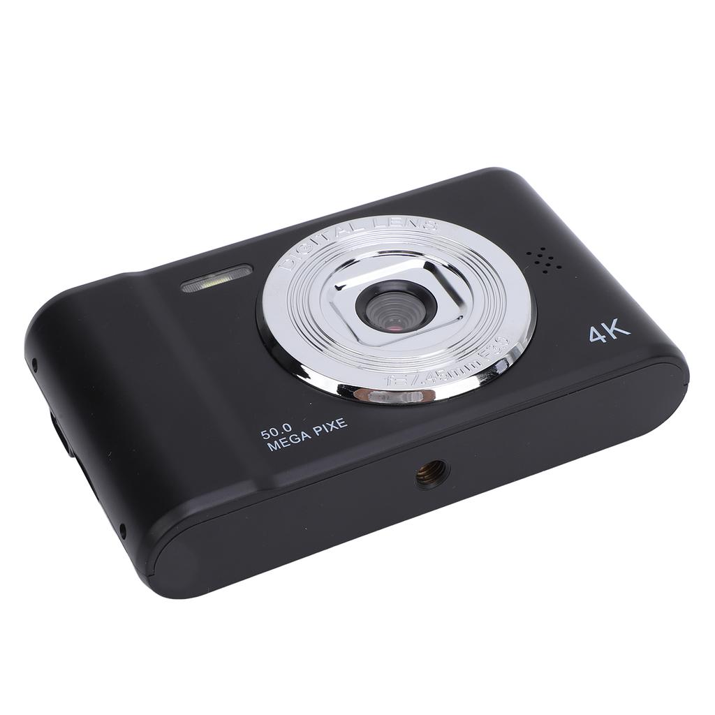 Digital Camera 50MP Dual Lens Self Adaptive Anti Shaking 2.4 Inch Screen Portable Compact Camera for Kids Students Vlog