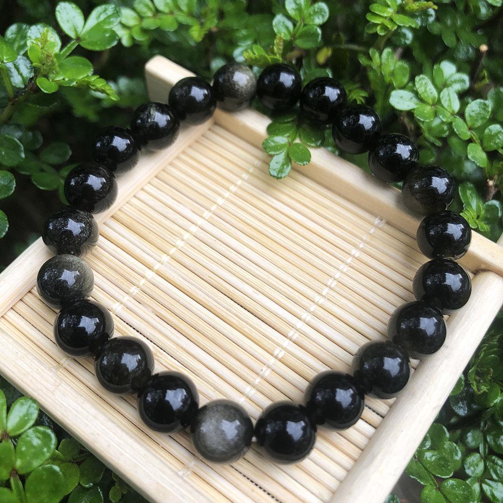 8mm Natural Amazonite Raw Stone Women's Energy Charm Bracelet