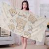 Cute M-Mikko I-Illustrations Beach Towel Colorful Bath Towels for Girl Microfiber Quick Dry Custom Sand Free Beach Spa Gym Pool