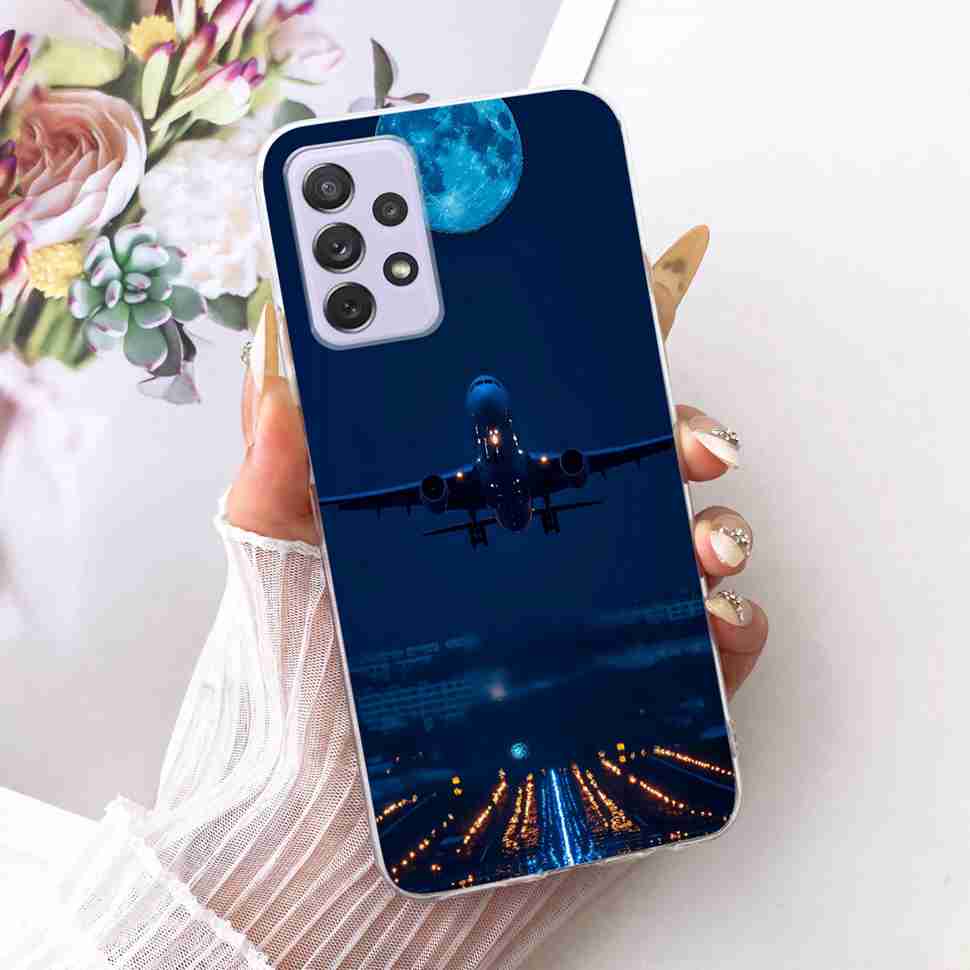 Für Samsung A72 Hülle SM-A725F Fundas Weiches Silikon Luxuriöse Bemalte Abdeckung Hüllen Für Samsung Galaxy A72 Gehäuse Bumper