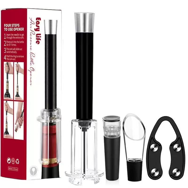Air Pump Wine Bottle Opener Plastic Tube Needle Bottle Corkscrew Kitchen Opening Tool Bar Can Opener Kitchen Accessories1