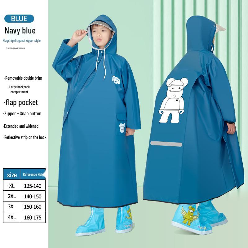Imperméable intégral pour enfants pour l'école - Garçons et filles