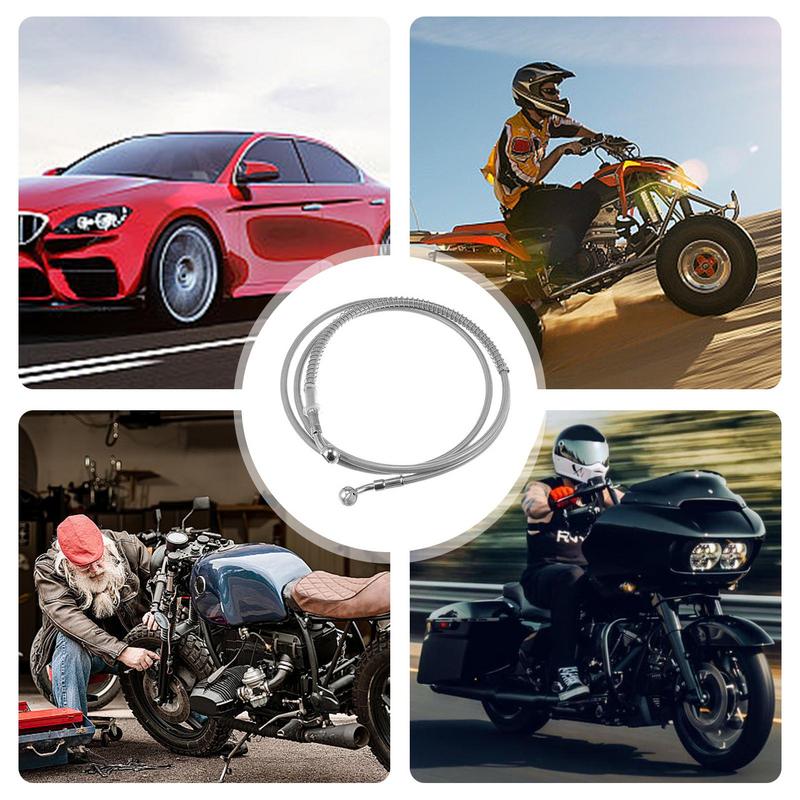 Conducte de frână hidraulice pentru motociclete 110 cm Furtun de ambreiaj Furtun din inox Furtun de frână de schimb Conductă de ambreiaj Accesorii pentru motociclete