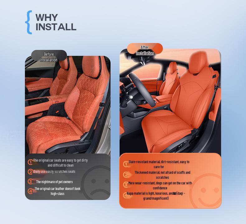 Lynk & Co 08 EM-P Universal Four Seasons Seat Cushion - New Style, Breathable Ventilation Seat Cover.