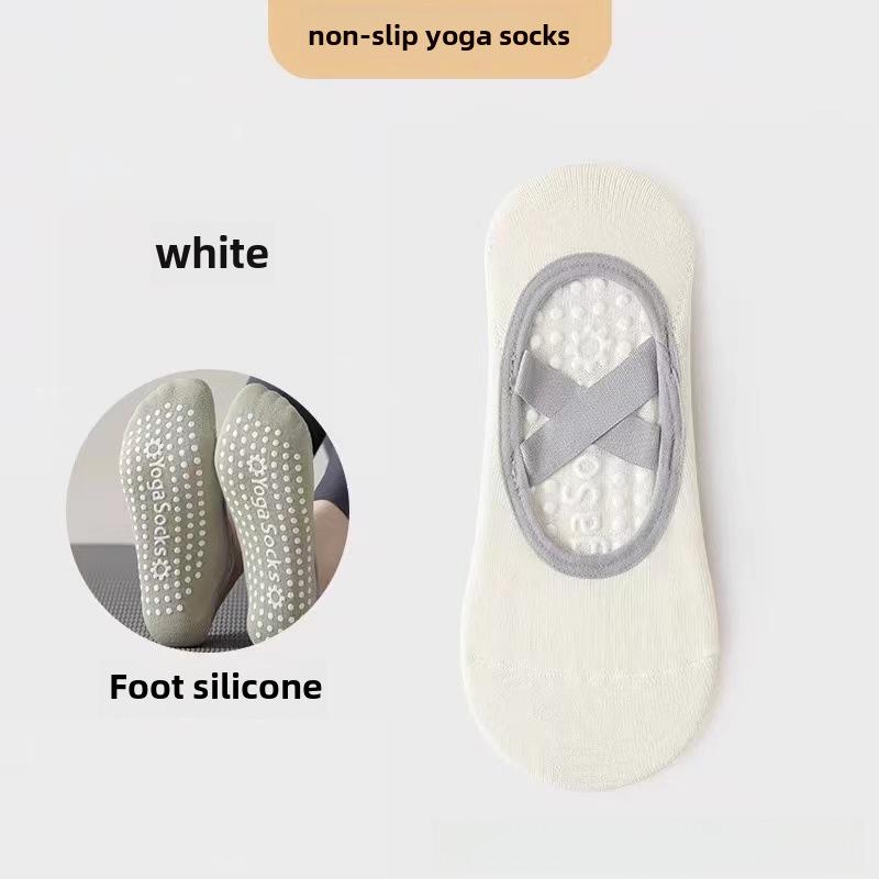 Women's Non-Slip Silicone Yoga & Pilates Summer Socks - Pure Cotton Sports & Dance Floor Socks