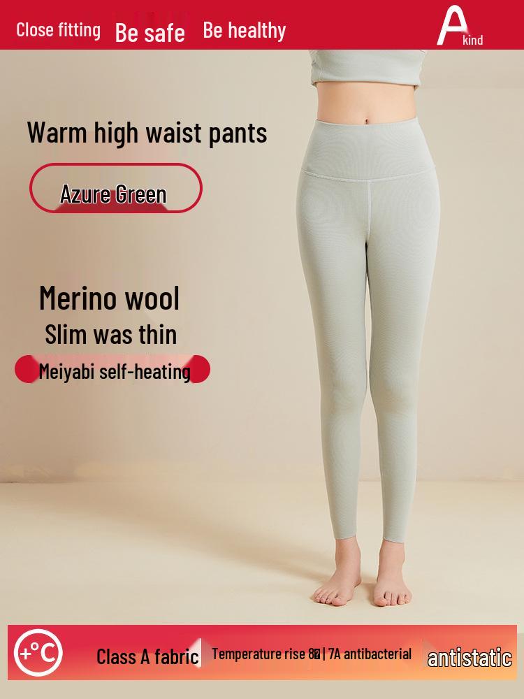 

Женский базовый слой для похудения Fairy - Теплые шерстяные брюки с вставками, улучшающие кожу, для осени S (40-52 kg)