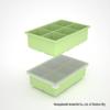 Silicone Ice Cube Tray with Lid: 4-Grid Frozen Soup & Food Storage Box